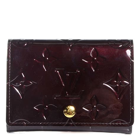 louis vuitton business card holder vernis